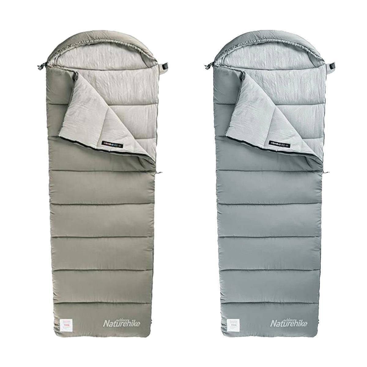NATUREHİKE M180 Pongee Pamuklu Uyku Tulumu -8°C Gri Sol