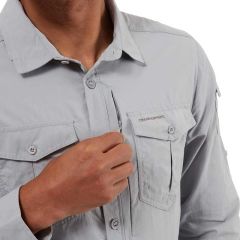 CRAGHOPPERS NL Adv LS Erkek Gömlek-GRİ