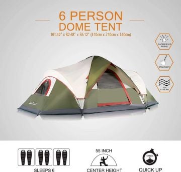 QUICKUP Domehike Otomatik Çadır 6 Kişilik