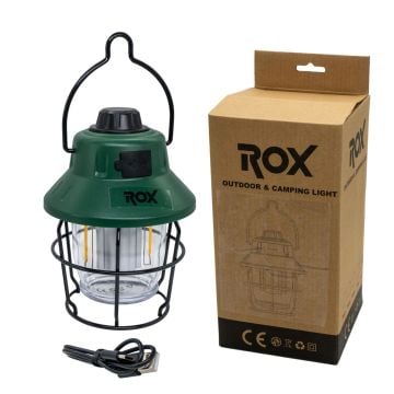ROX Outdoor Şarjlı 220 Lümen Kamp Feneri