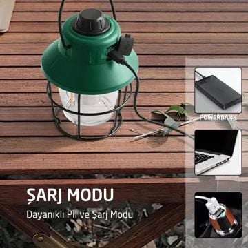 ROX Outdoor Şarjlı 220 Lümen Kamp Feneri