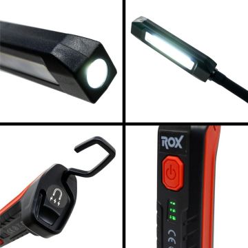 ROX Outdoor Şarjlı 500 Lümen Çok Amaçlı Katlanır Çalışma Feneri