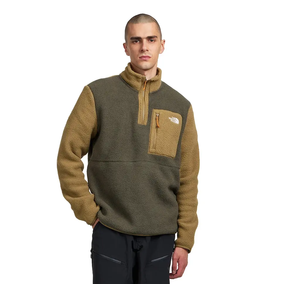 THE NORTH FACE Erkek Yumiori 1/4 Fermuarlı Polar Mont Haki