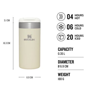 STANLEY The AeroLight Transit Termos Mug 0.35 Krem Termos