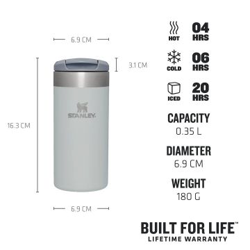 STANLEY The AeroLight Transit Termos Mug 0.35 Gri Termos