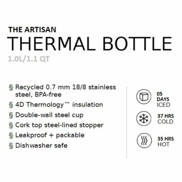 STANLEY Artisan Paslanmaz Çelik Termos 1 Lt Yeşil