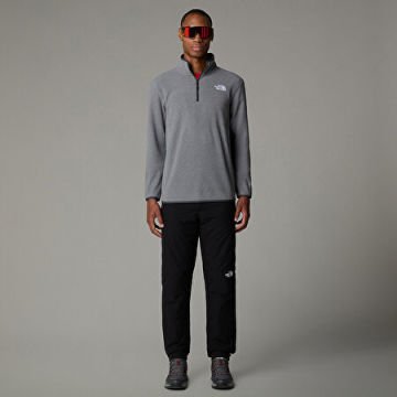 THE NORTH FACE Glacier Yarım Fermuarlı Polar Erkek Gri