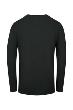 2AS Vernon Uzun Kollu Viloft Erkek T-Shirt Siyah