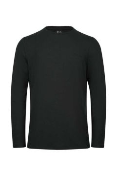 2AS Vernon Uzun Kollu Viloft Erkek T-Shirt Siyah