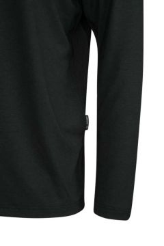 2AS Vernon Uzun Kollu Viloft Erkek T-Shirt Siyah