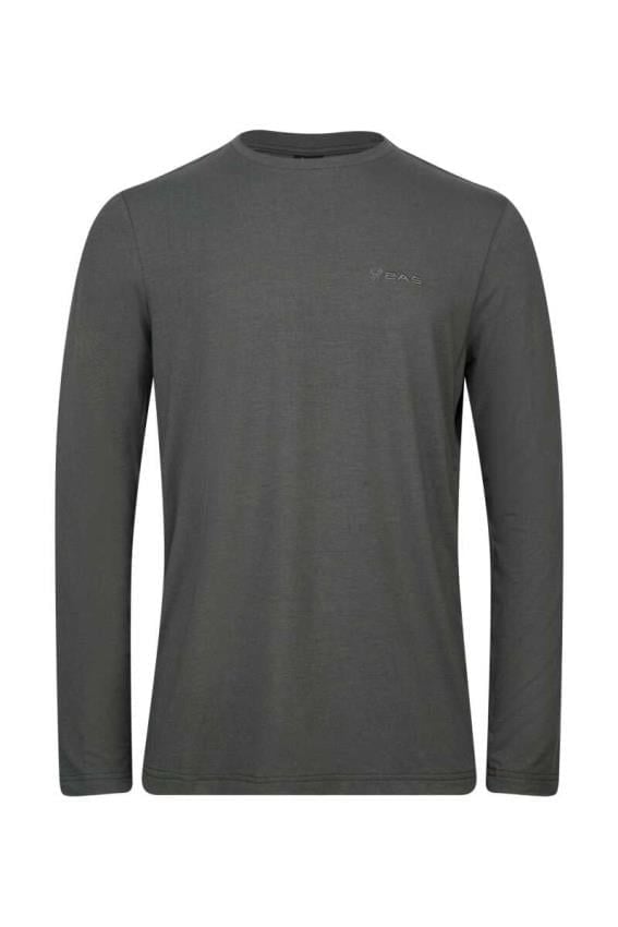 2AS Vernon Uzun Kollu Viloft Erkek T-Shirt Antrasit