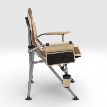 Argeus Rustic Katlanabilir Kamp Sandalyesi - Kahve/Kum