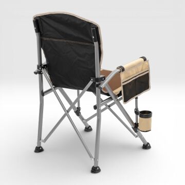 Argeus Rustic Katlanabilir Kamp Sandalyesi - Kahve/Kum