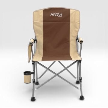 Argeus Rustic Katlanabilir Kamp Sandalyesi - Kahve/Kum