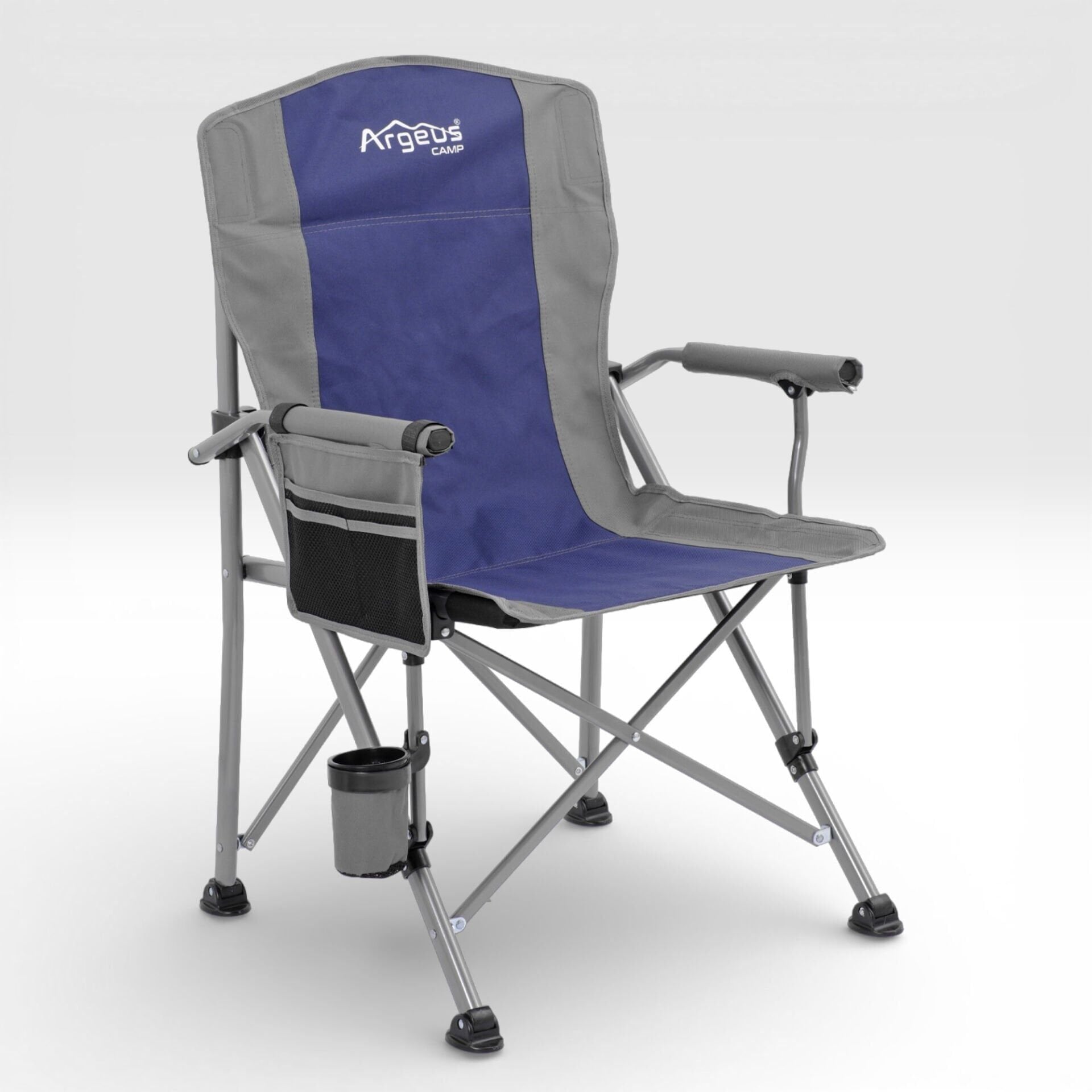 Argeus Rustic Katlanabilir Kamp Sandalyesi - Mavi/Gri