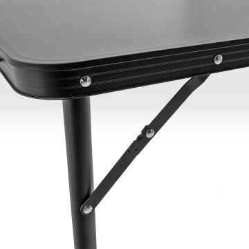 Argeus Elevate Plus Katlanabilir Kamp Masası Seti - 4/6 Kişilik 4 Tabureli - Siyah