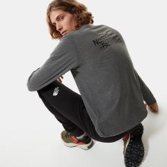 THE NORTH FACE Easy Uzun Kollu Erkek T-Shirt Gri