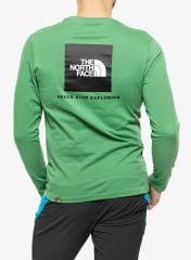 THE NORTH FACE Redbox Uzun Kollu Erkek T-Shirt Yeşil