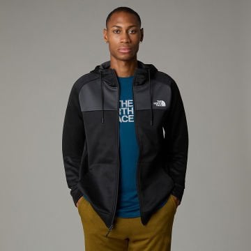 THE NORTH FACE Reaxion Tam Fermuarlı Kapüşonlu Erkek Polar Siyah