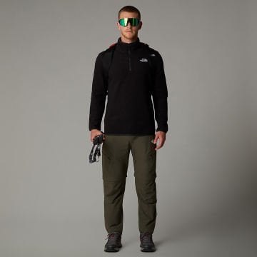 THE NORTH FACE Glacier Yarım Fermuarlı Polar Erkek Siyah