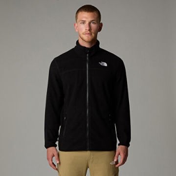THE NORTH FACE Glacier Tam Boy Fermuarlı Polar Erkek Siyah