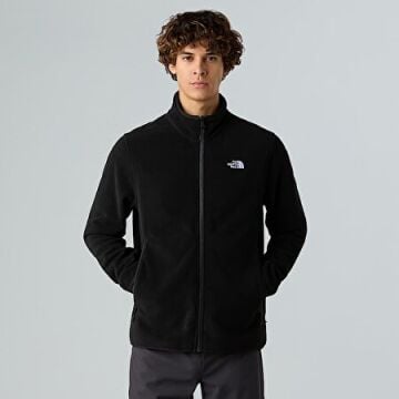 THE NORTH FACE Glacier Tam Boy Fermuarlı Polar Erkek Siyah