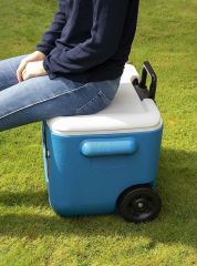 COLEMAN Poly-Lite Wheeled Mesh 50 QT Tekerlekli Soğutucu Buzluk 47.3 Lt