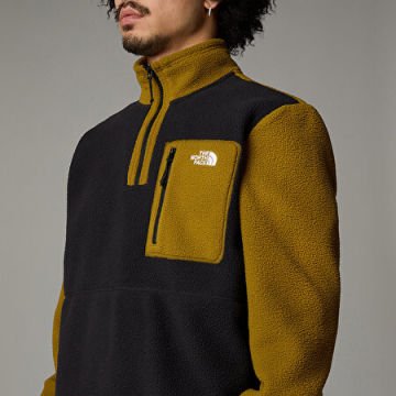 THE NORTH FACE Yumiori Yarım Fermuarlı Polar Haki-Siyah