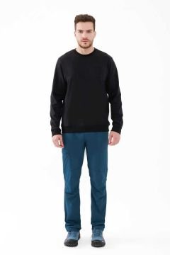 2AS Orlando Sıfır Yaka Interlock Sweatshirt Siyah