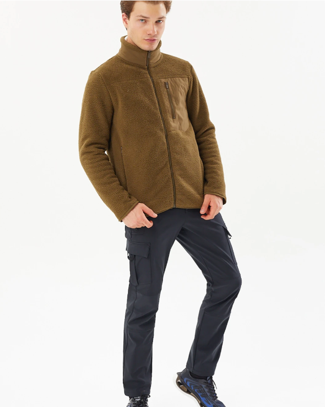 EXUMA Erkek Peluş Polar Haki