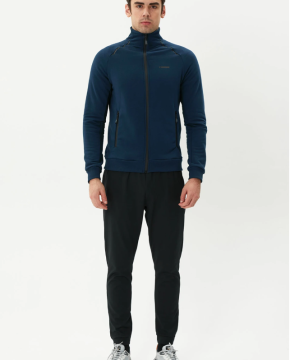 EXUMA Tam Fermuarlı Sweatshirt Lacivert