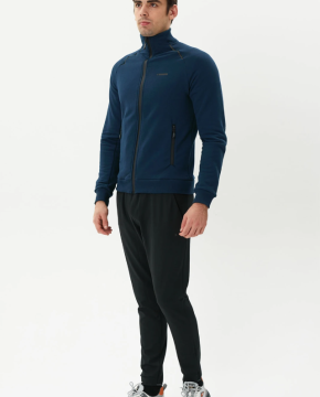 EXUMA Tam Fermuarlı Sweatshirt Lacivert