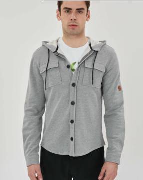 EXUMA Triko Gömlek Erkek Gri
