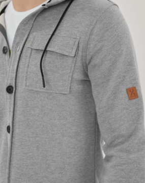 EXUMA Triko Gömlek Erkek Gri