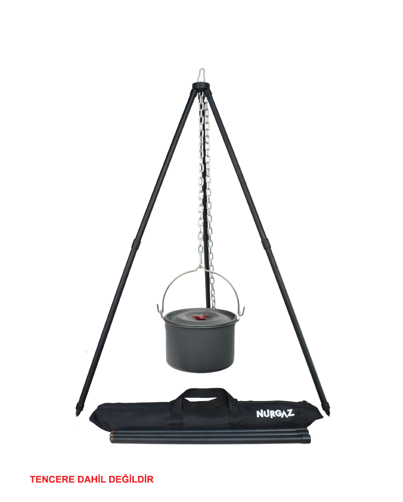 NURGAZ NG ÜAI Üç Ayaklı Portatif Metal Izgara