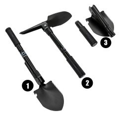 ROX Camping Pusulalı Katlanır Kamp Küreği 42 cm (153CAMP0106)