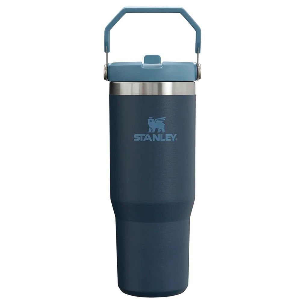 STANLEY The IceFlow Flip Straw Pipetli Termos Bardak 0.89 Lt - Lacivert/Mavi