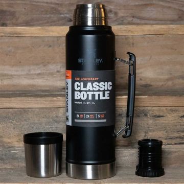 STANLEY Classic Vacuum Bottle Termos Siyah 1 LT