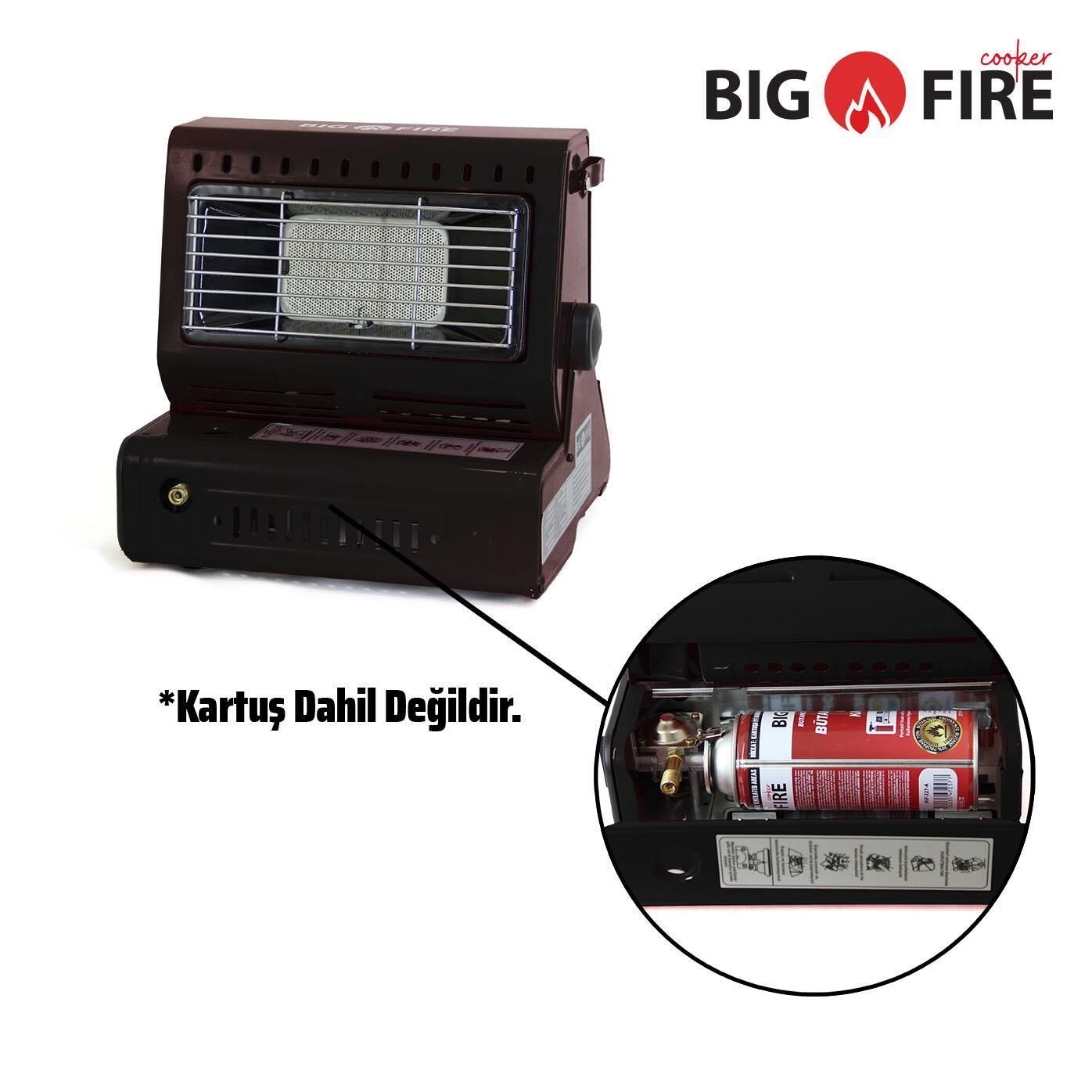 BIG FIRE Maxi Portatif Kamp Sobası Siyah