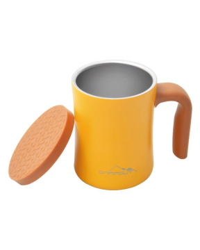 NURGAZ Campout Çift Katmanlı Termos Kupa Sarı