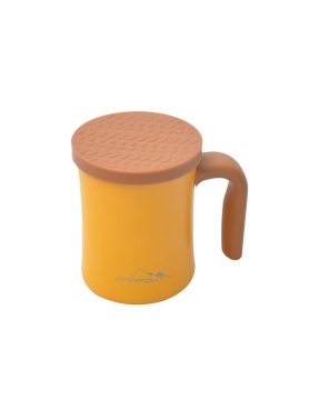 NURGAZ Campout Çift Katmanlı Termos Kupa Sarı