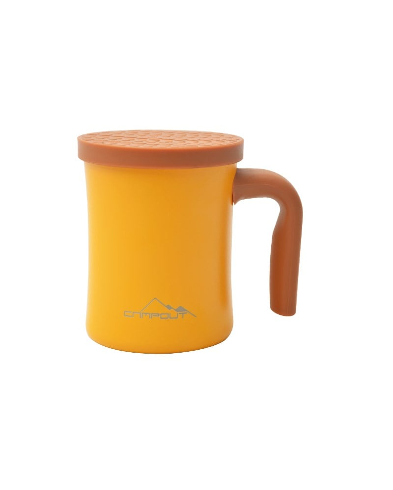 NURGAZ Campout Çift Katmanlı Termos Kupa Sarı