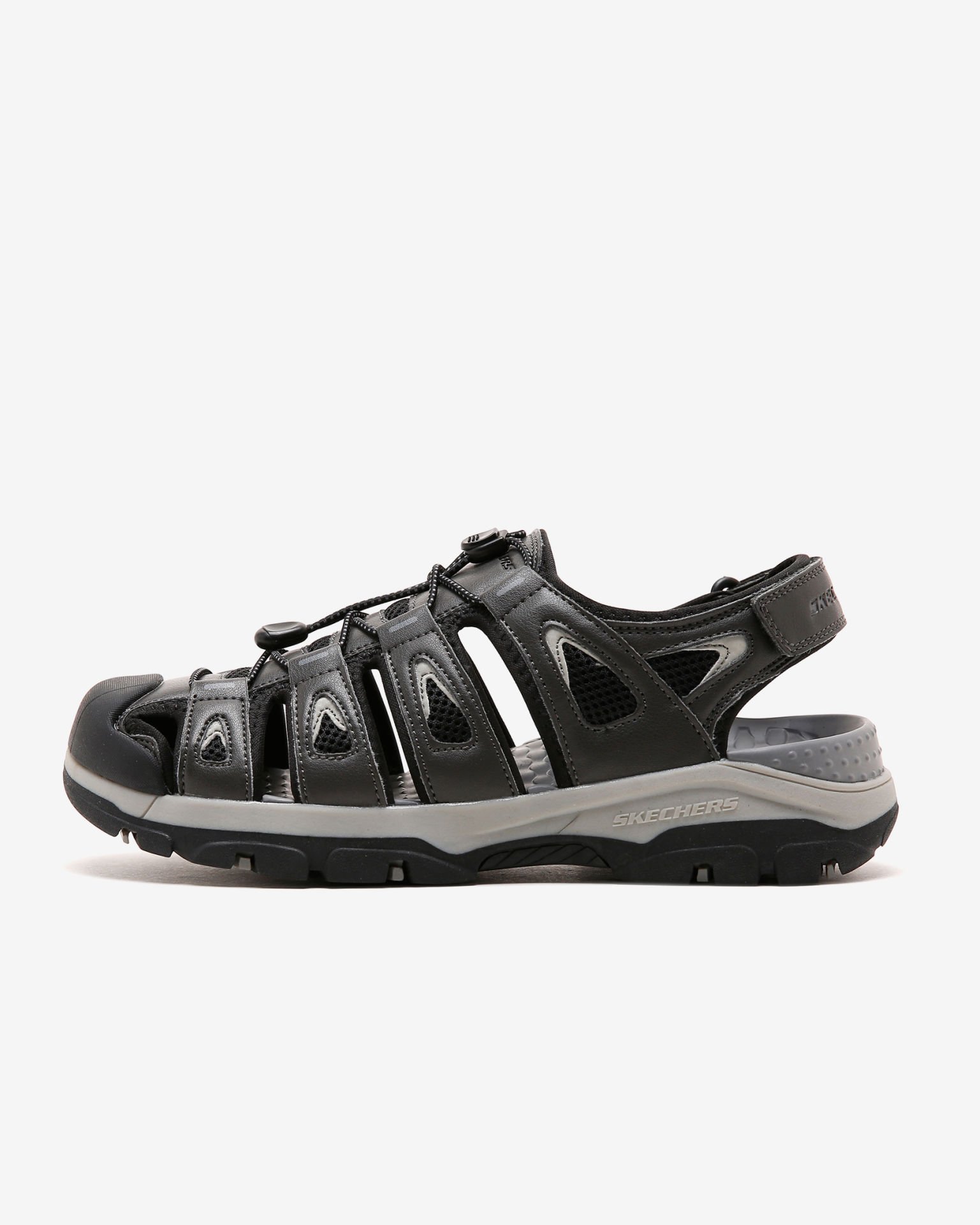 SKECHERS Tresmen Outseen Erkek Sandalet Gri