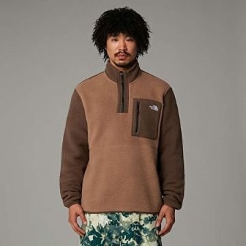 THE NORTH FACE Erkek Yumiori 1/4 Fermuarlı Polar Mont Latte
