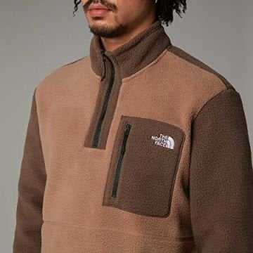 THE NORTH FACE Erkek Yumiori 1/4 Fermuarlı Polar Mont Latte