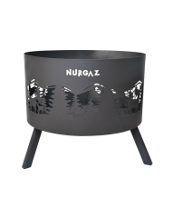 NURGAZ Orman Şöminesi Geyik Desen