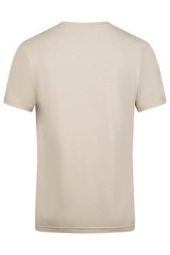 2AS Winson Erkek Viloft Sıfır Yaka T-Shirt Bej