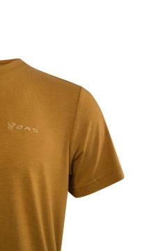 2AS Winson Erkek Viloft Sıfır Yaka T-Shirt Kahverengi
