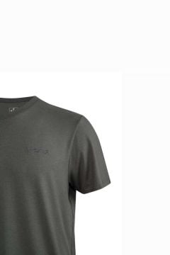 2AS Winson Erkek Viloft Sıfır Yaka T-Shirt Antrasit