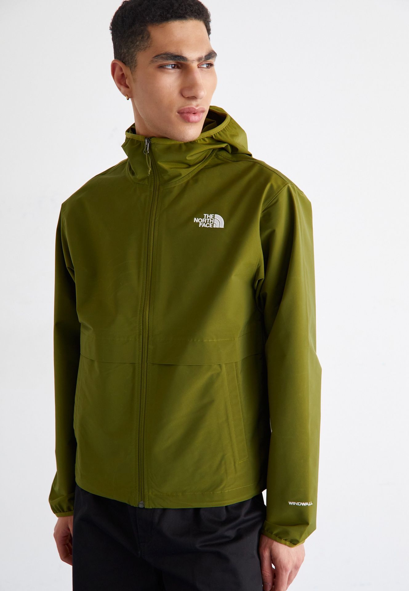 THE NORTH FACE Easy Wind Tam Fermuarlı Ceket Haki